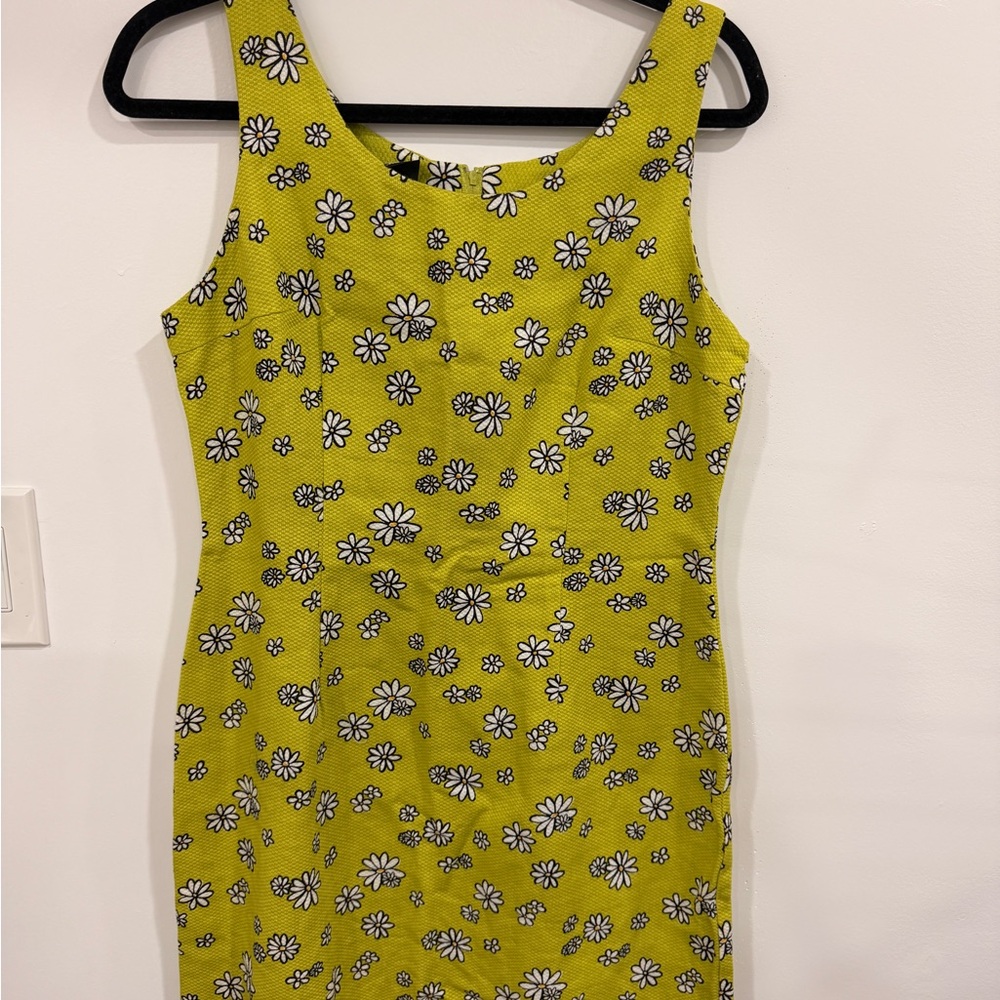 Vintage Y2K Green Daisy Dress 90s Size Large 13/14